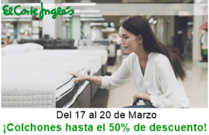 Lee más sobre el artículo Colchones al 50% en El Corte Inglés!