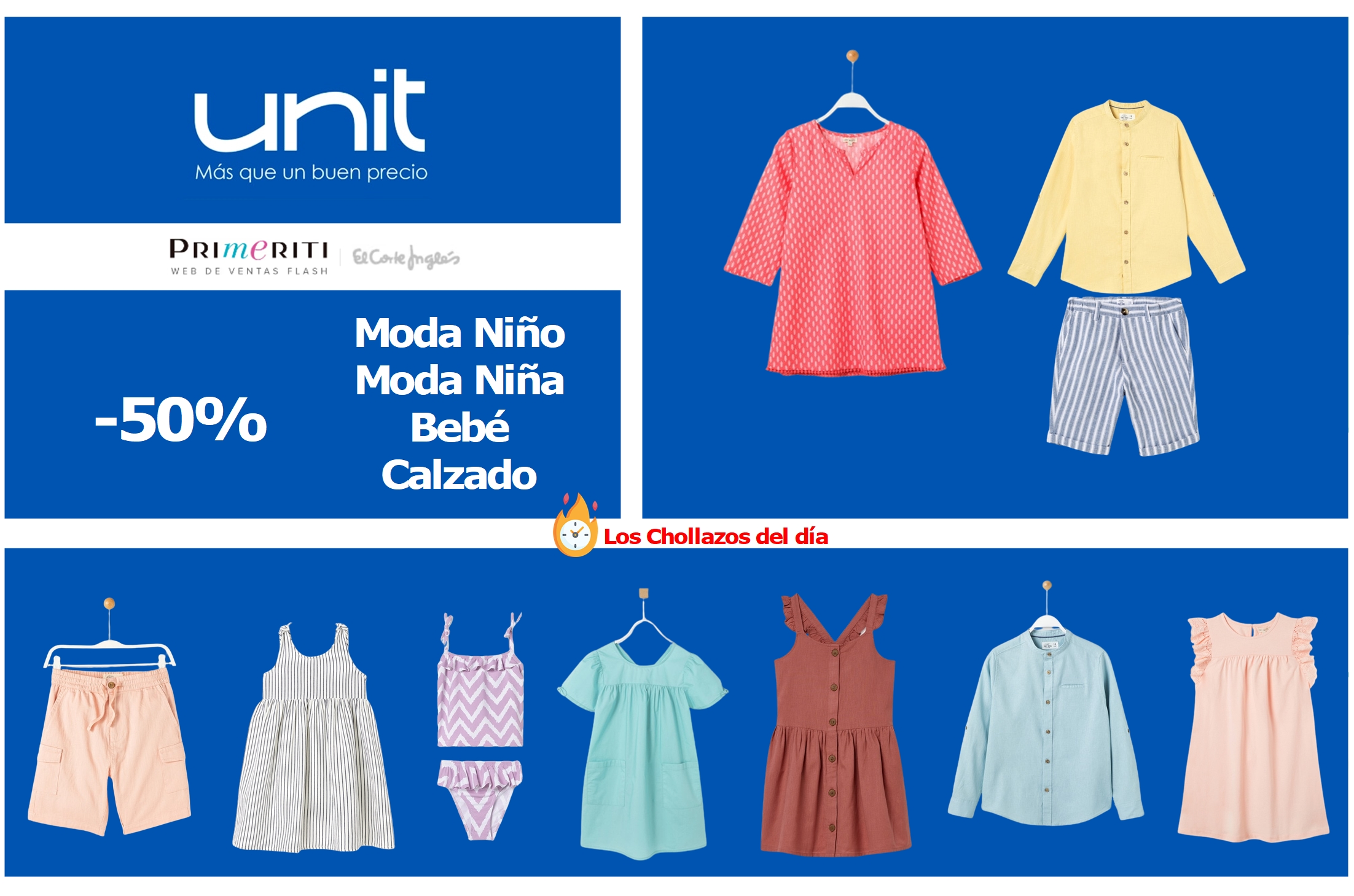 Lee más sobre el artículo CHOLLOS en Moda para peques! Unit al 50% en Primeriti!!!