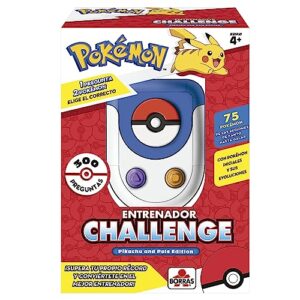 BORRAS 19828 Pokémon Entrenador Challenge Juego Electrónico, para Demostrar Tus Habilidades Mientras Dominas el Juego Adivinando el Pokémon Correcto