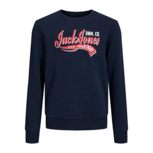 JACK&JONES 12248394 JJELOGO SWEAT CREW NECK 2 COL SS24 LN Hombre Sudadera Jersey Cuello Capucha 28833